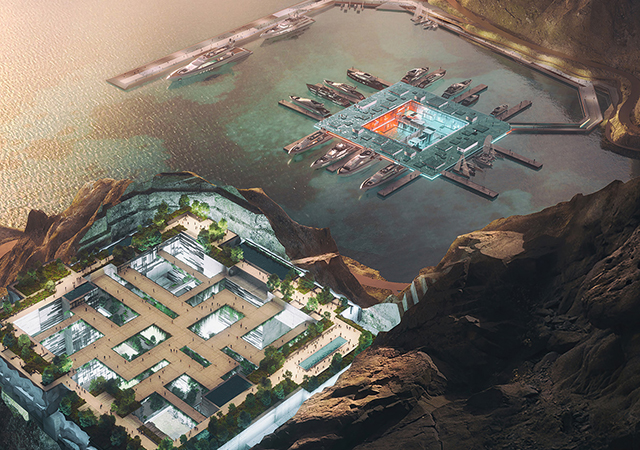Aquellum, the luxury and experiential space embedded within the mountains.